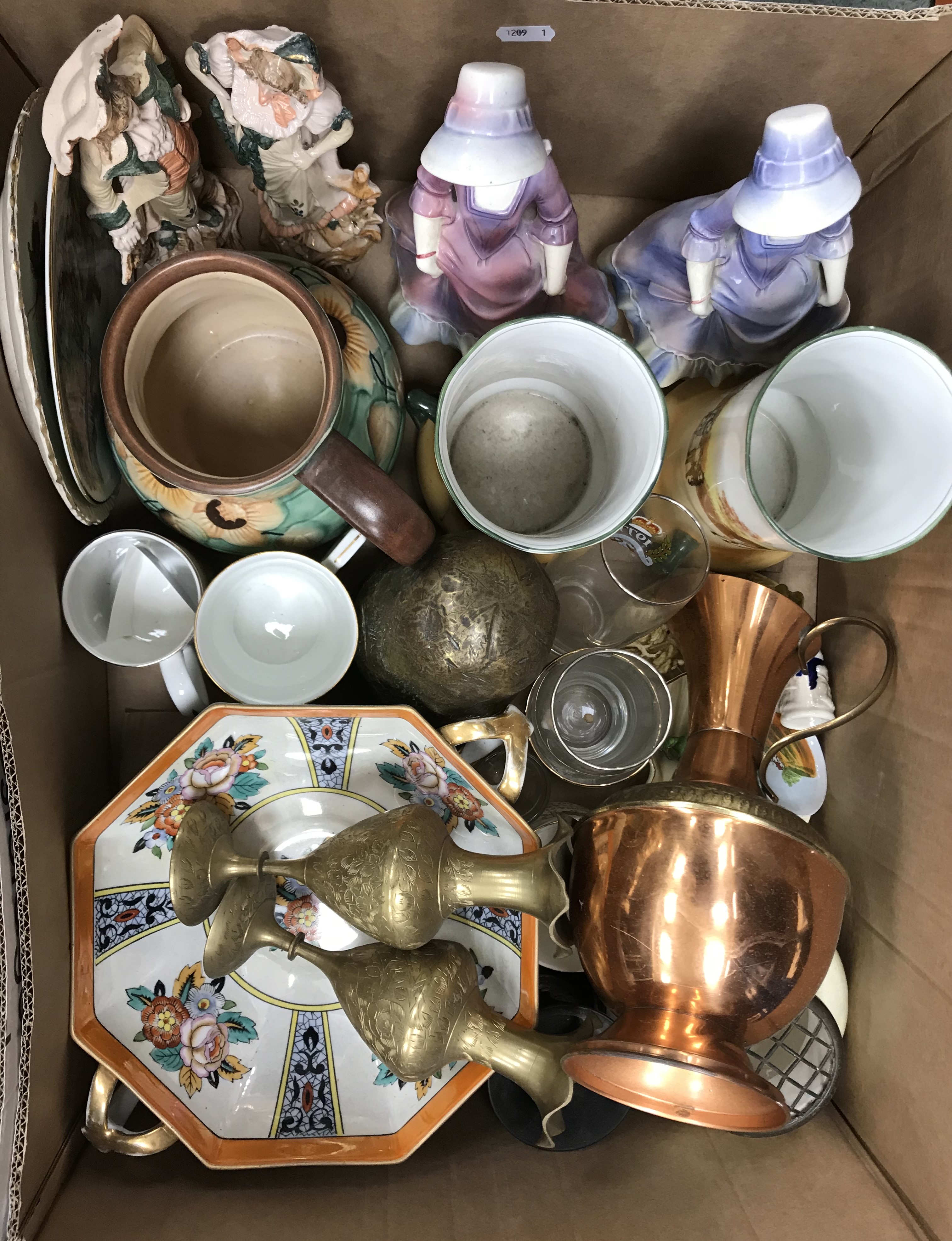 Seven boxes of assorted china wares, glassware, decorative items, etc. - Image 3 of 4