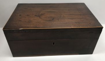 A 19th Century mahogany and strung artist's / writing box,