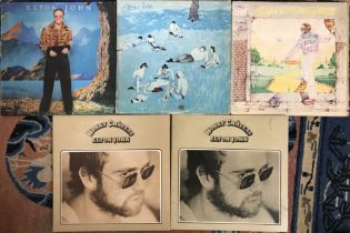 LP Records: A collection of vinyl LP records ELTON JOHN - Honky Château (DJM Limited 1972 envelope