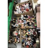 Six boxes containing a large collection of of various mid 20th Century and later costume dolls (6