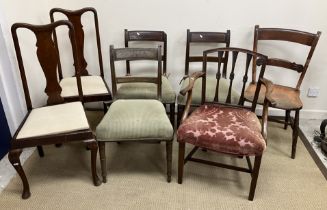 An Oxford bar back kitchen chair,