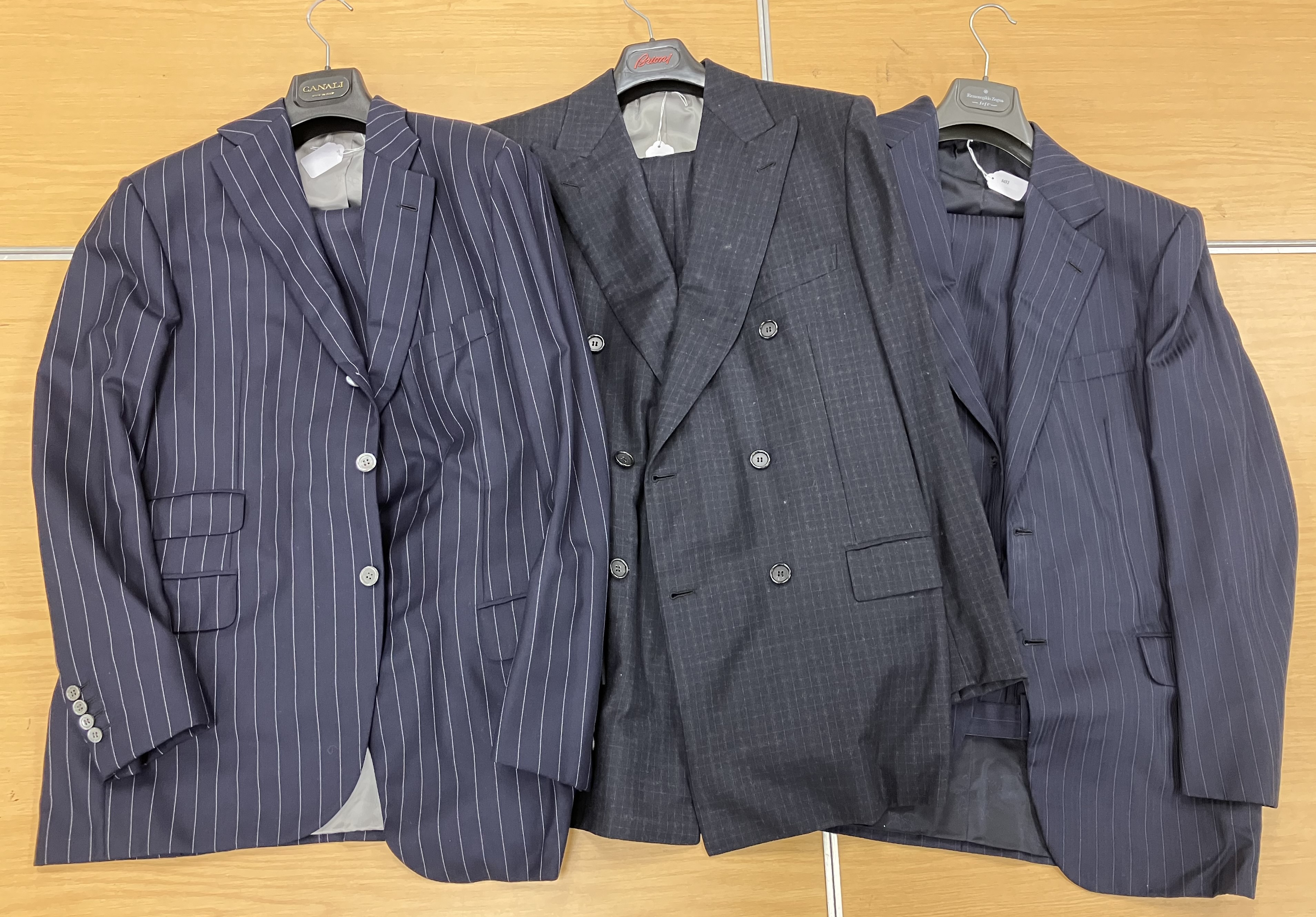 A collection of seven Brioni gentleman's suits each comprising jacket and trousers together with - Image 9 of 22