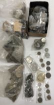 A collection of various antiquities and metal detector type finds including various buckles,