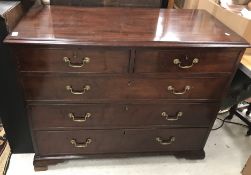 A 19th Century mahogany chest,