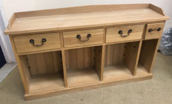 A modern oak side cabinet,