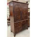 A 19th Century mahogany linen press,