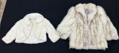 A mid 20th Century Debenham and Freebody fur jacket in white,