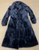 A mid 20th Century Maxwell Croft full length mink coat CONDITION REPORTS There is a