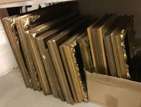 A collection of various 19th Century and later giltwood picture frames etc,