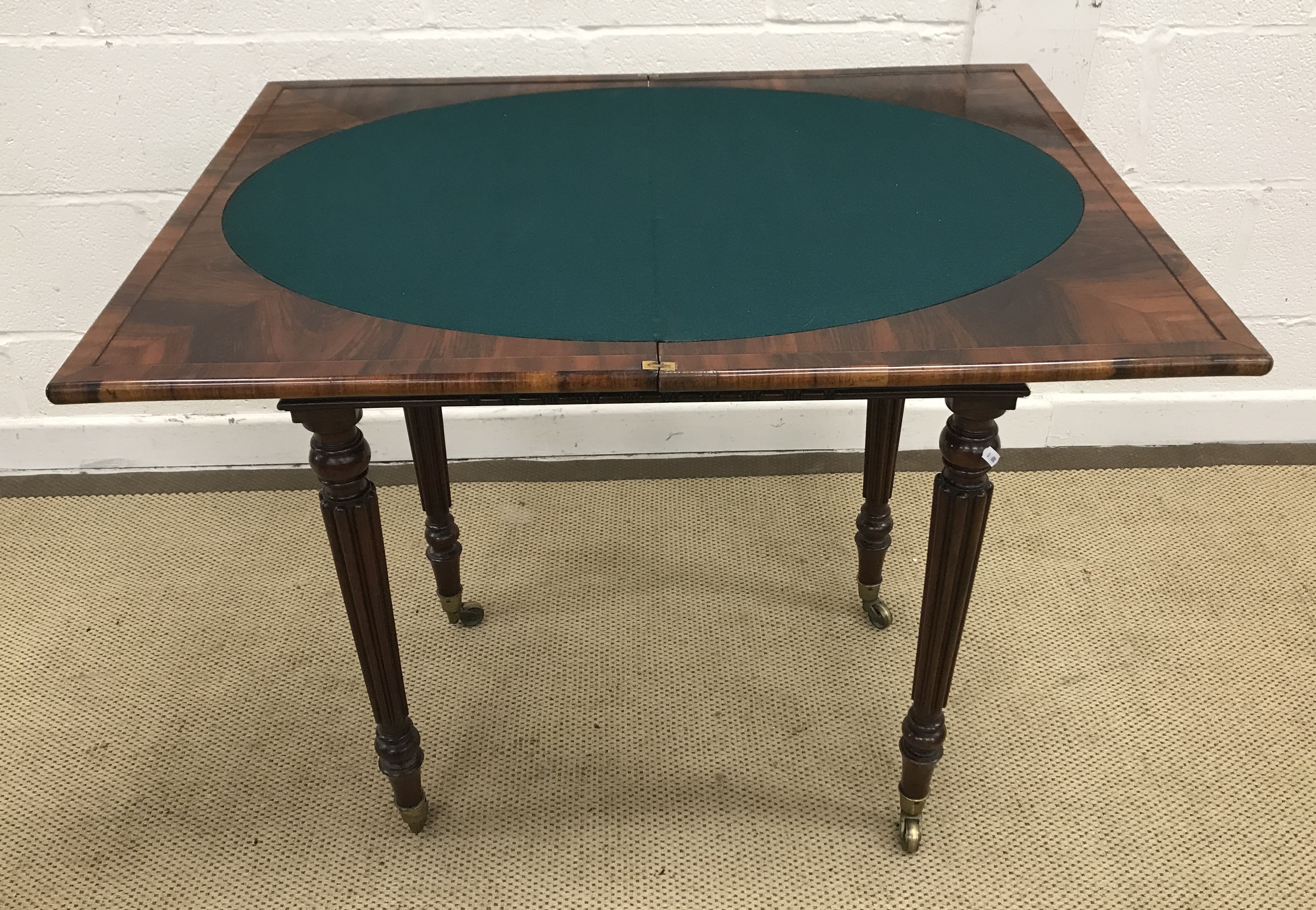 An early 19th Century mahogany Gonzales Alvez) games table, - Image 2 of 34