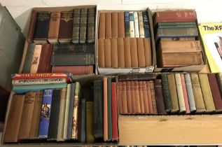 Five boxes of assorted early 20th Century and later childrens and other books to include BERNARD E