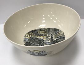 A Wedgwood "The Boat Race Bowl" after the original design by Eric Ravilious produced in 1975 from