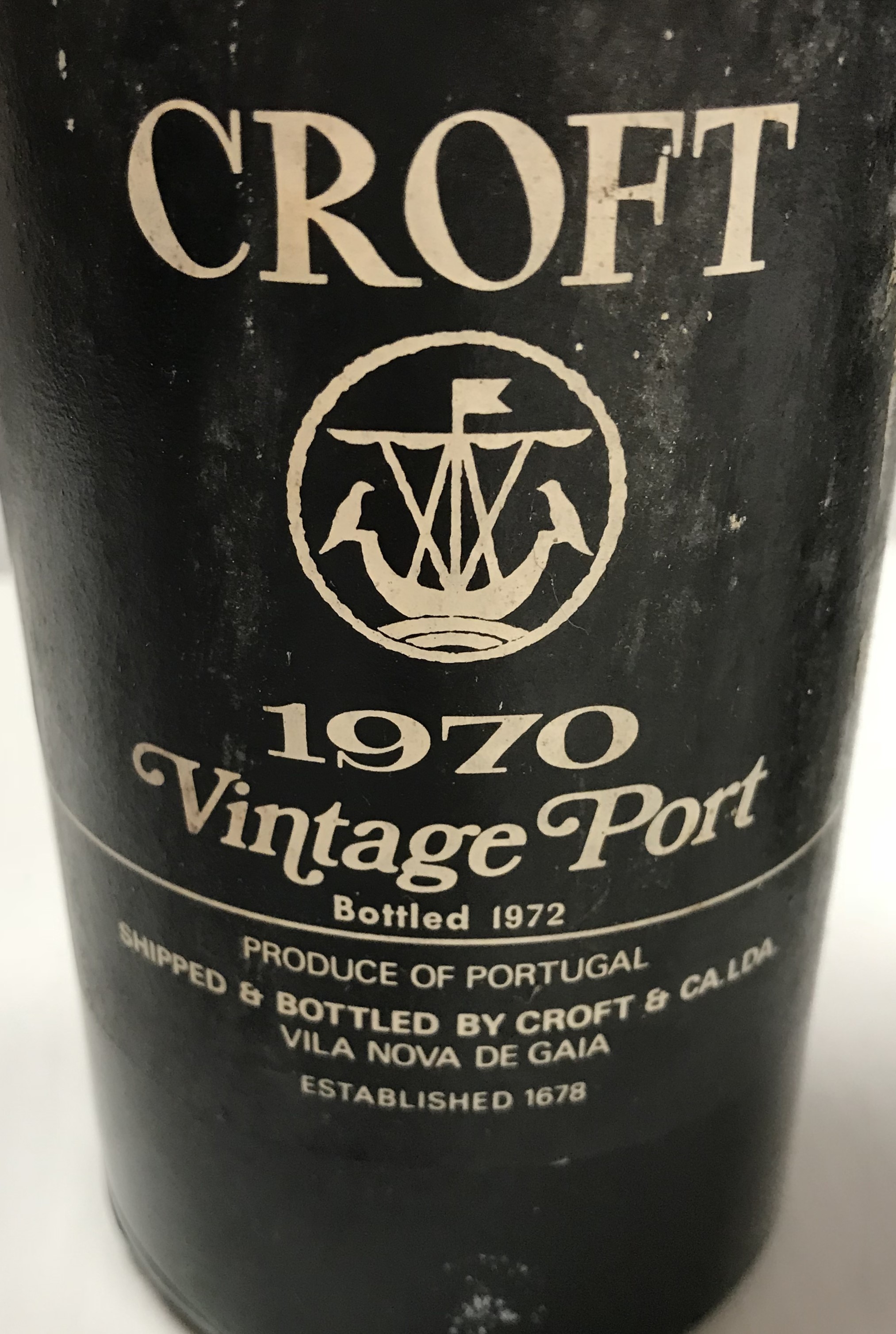 One bottle Taylor's vintage port 1970 and one bottle Croft vintage port 1970 - Image 2 of 3