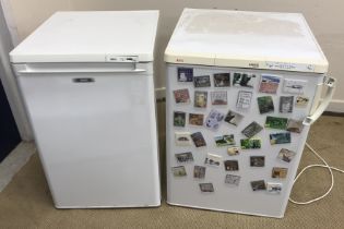 A Zanussi freezer together with an AEG Santo Electronic fridge and a counter top freezer (3)