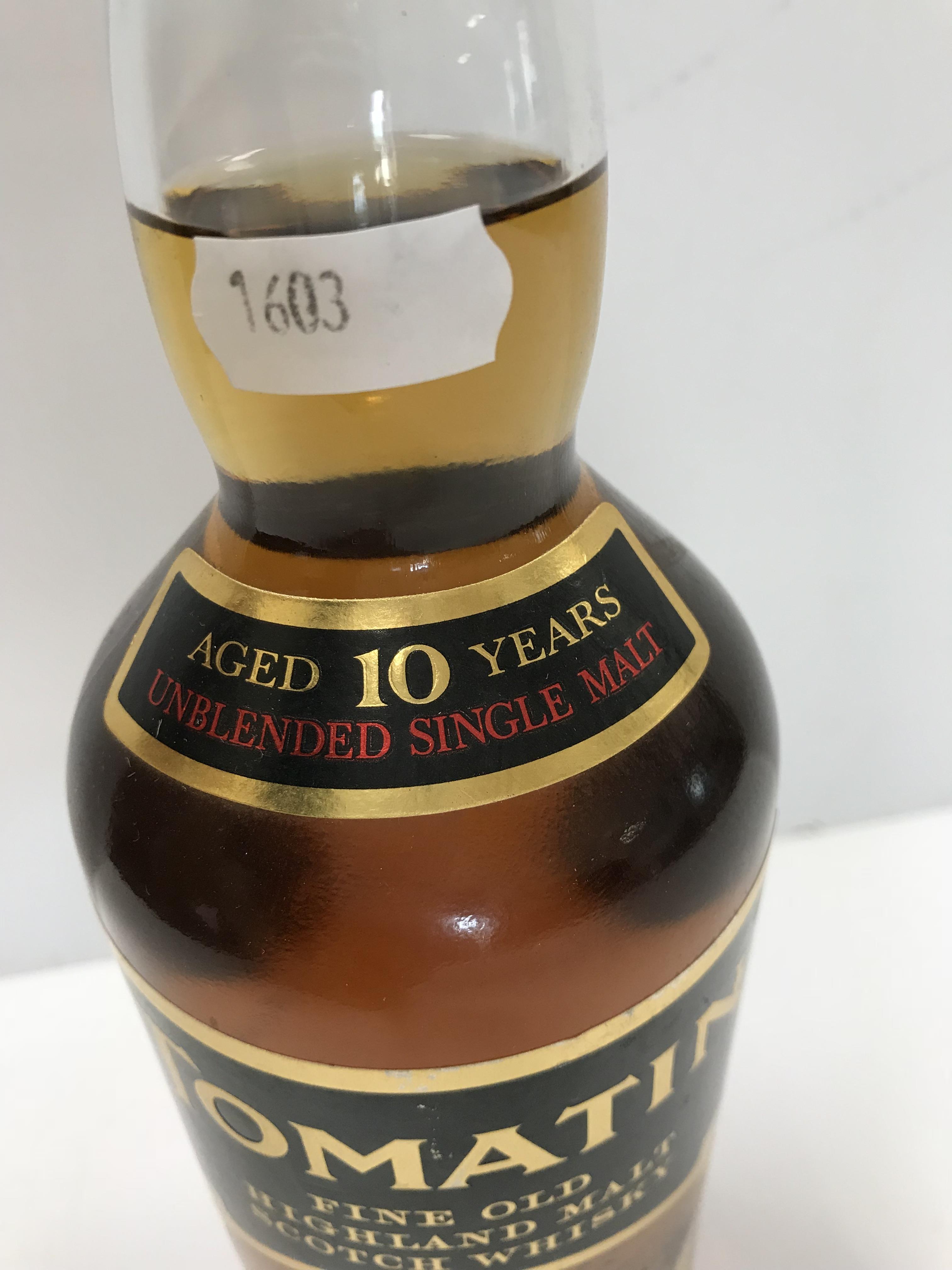 One bottle Tomatin ten year old malt whisky (1980s) - Image 3 of 3