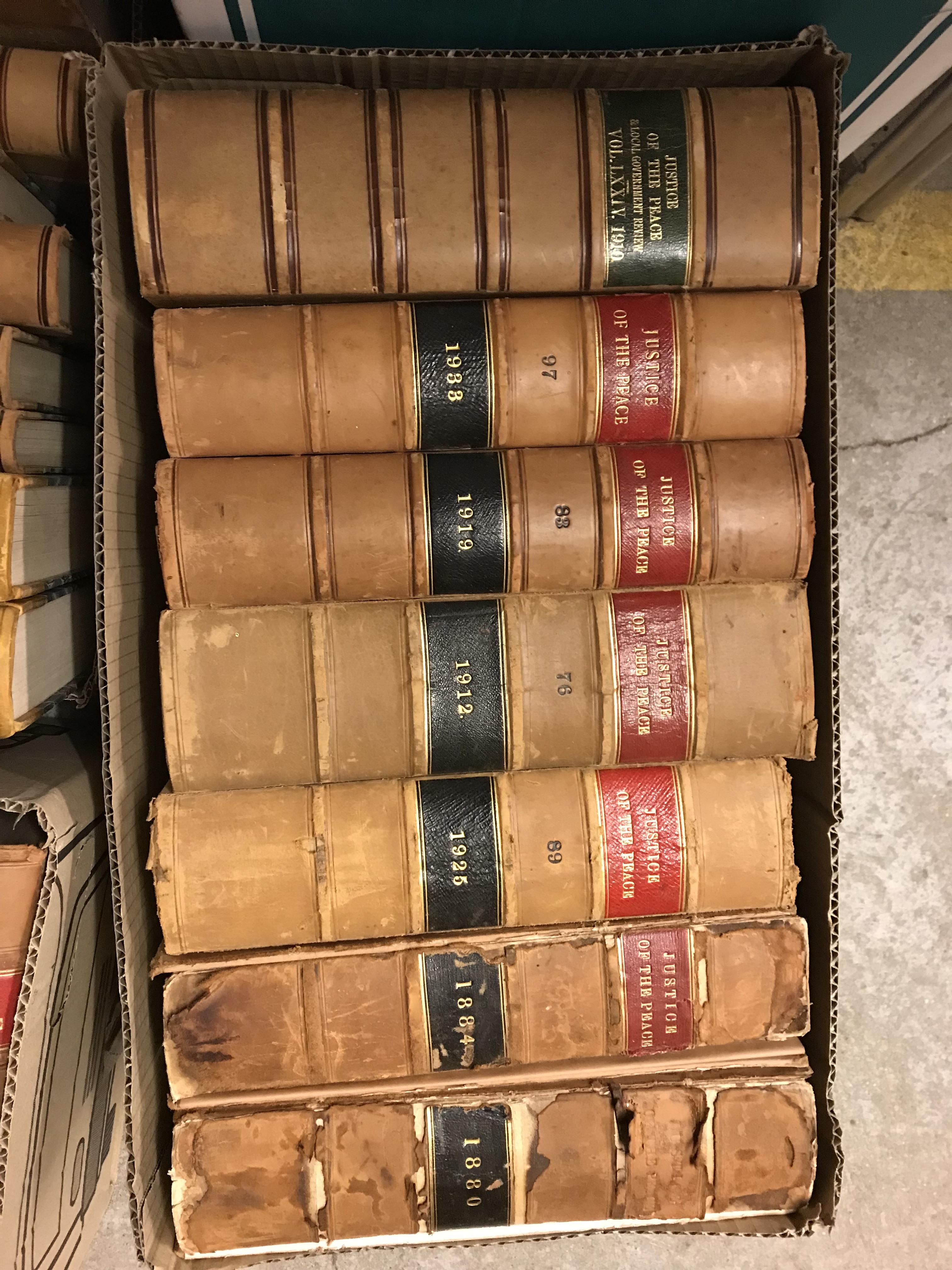 Various leather bound volumes of "The Justice of the Peace" (5 boxes) - Image 4 of 6