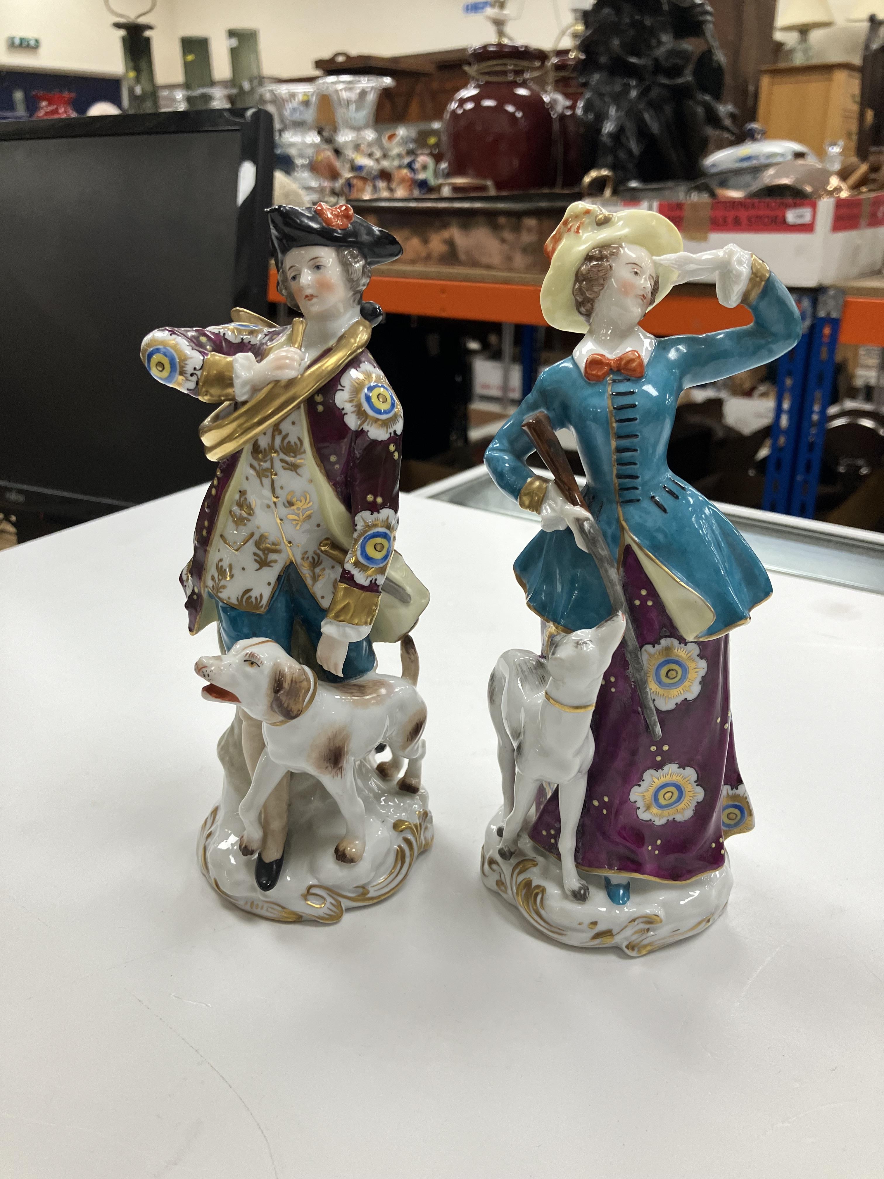 A pair of 18th Century Bow porcelain figures, one of "Shepherd with lamb and flute", - Image 74 of 74