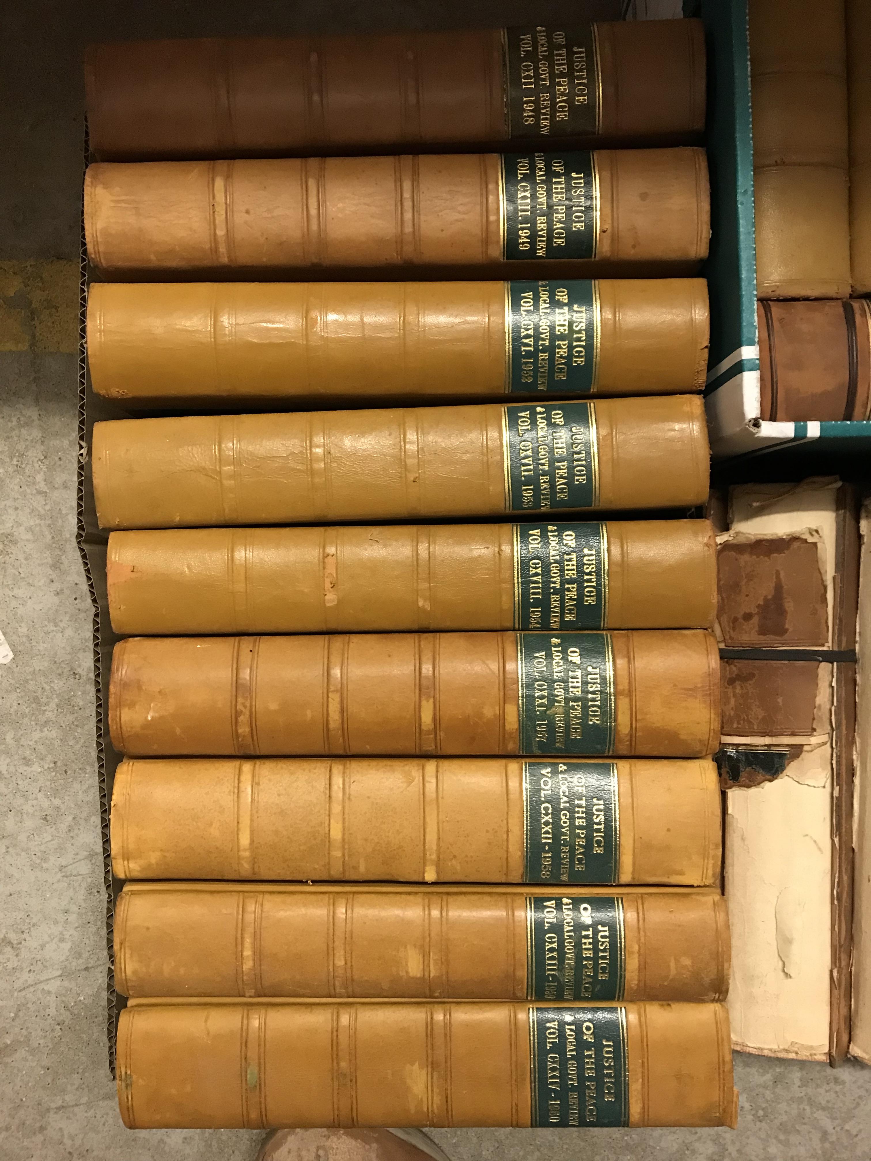 Various leather bound volumes of "The Justice of the Peace" (5 boxes) - Image 2 of 6