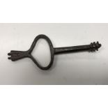 An 18th Century slave or restraint key stamped “8” to one end,