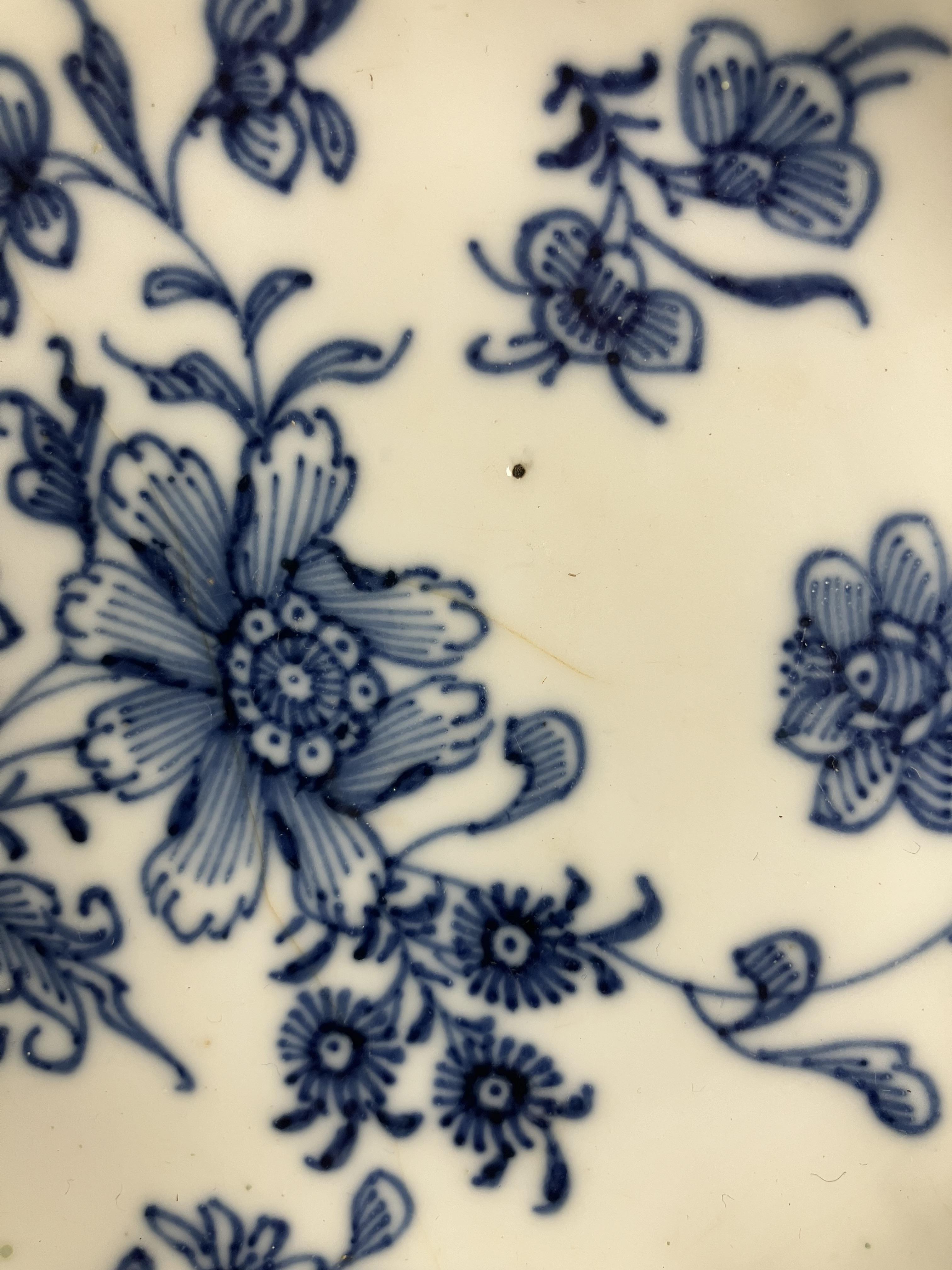 A Chinese blue and white miniature vase with lotus leaf decoration, raised on a circular foot, - Image 39 of 46