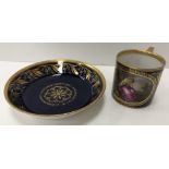 An 18th Century Meissen cup and saucer,