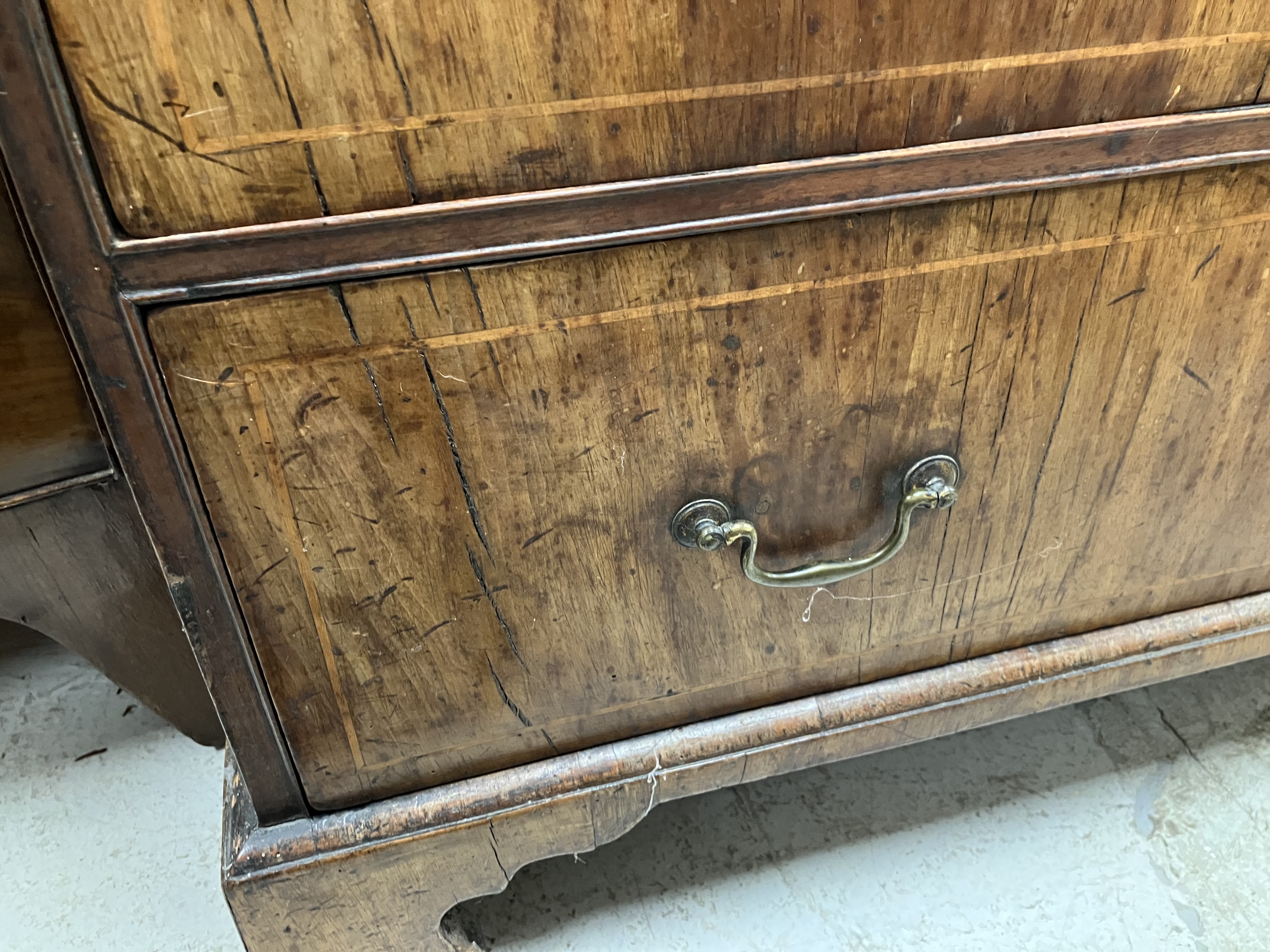 An early 18th Century walnut chest, - Image 27 of 45