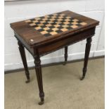 An early 19th Century mahogany Gonzales Alvez) games table,