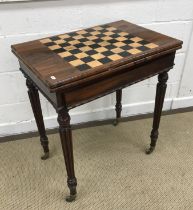 An early 19th Century mahogany Gonzales Alvez) games table,