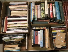 Five boxes of assorted coffee table and other books on the subjects of photography, cookery,
