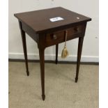 A circa 1900 mahogany lamp or side table,