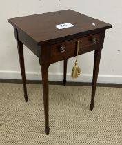 A circa 1900 mahogany lamp or side table,