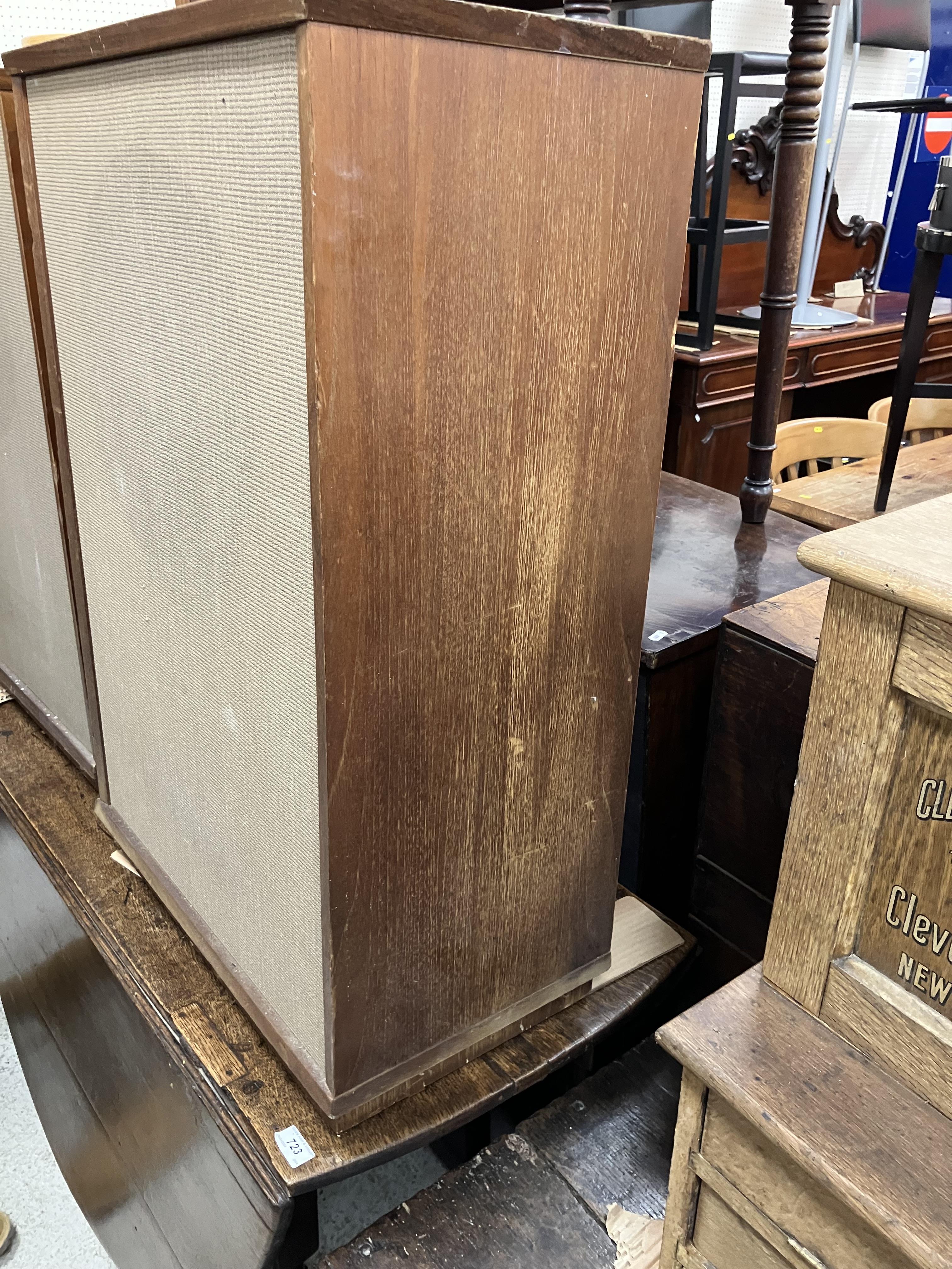 A pair of Tannoy LSU/HF/15/8 speakers in teak cabinets, - Image 22 of 41