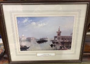 T MORTIMER "Venice", watercolour, signed, titled and dated '84 lower right, 15.