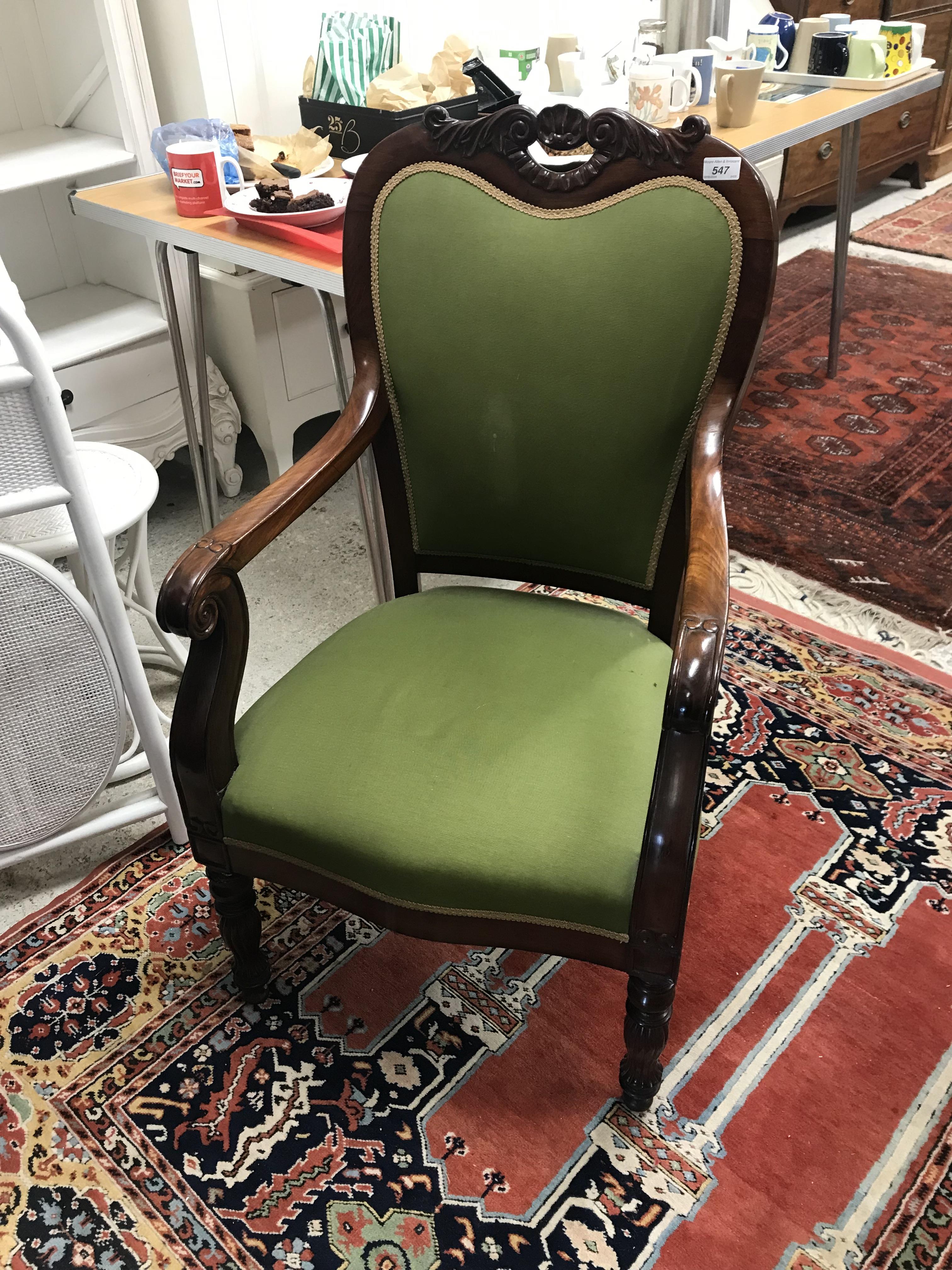 Two near-matching mahogany framed salon armchairs in the Continental Rococo taste with foliate - Image 40 of 96