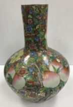 A Chinese millefleurs porcelain vase in the 19th Century manner,