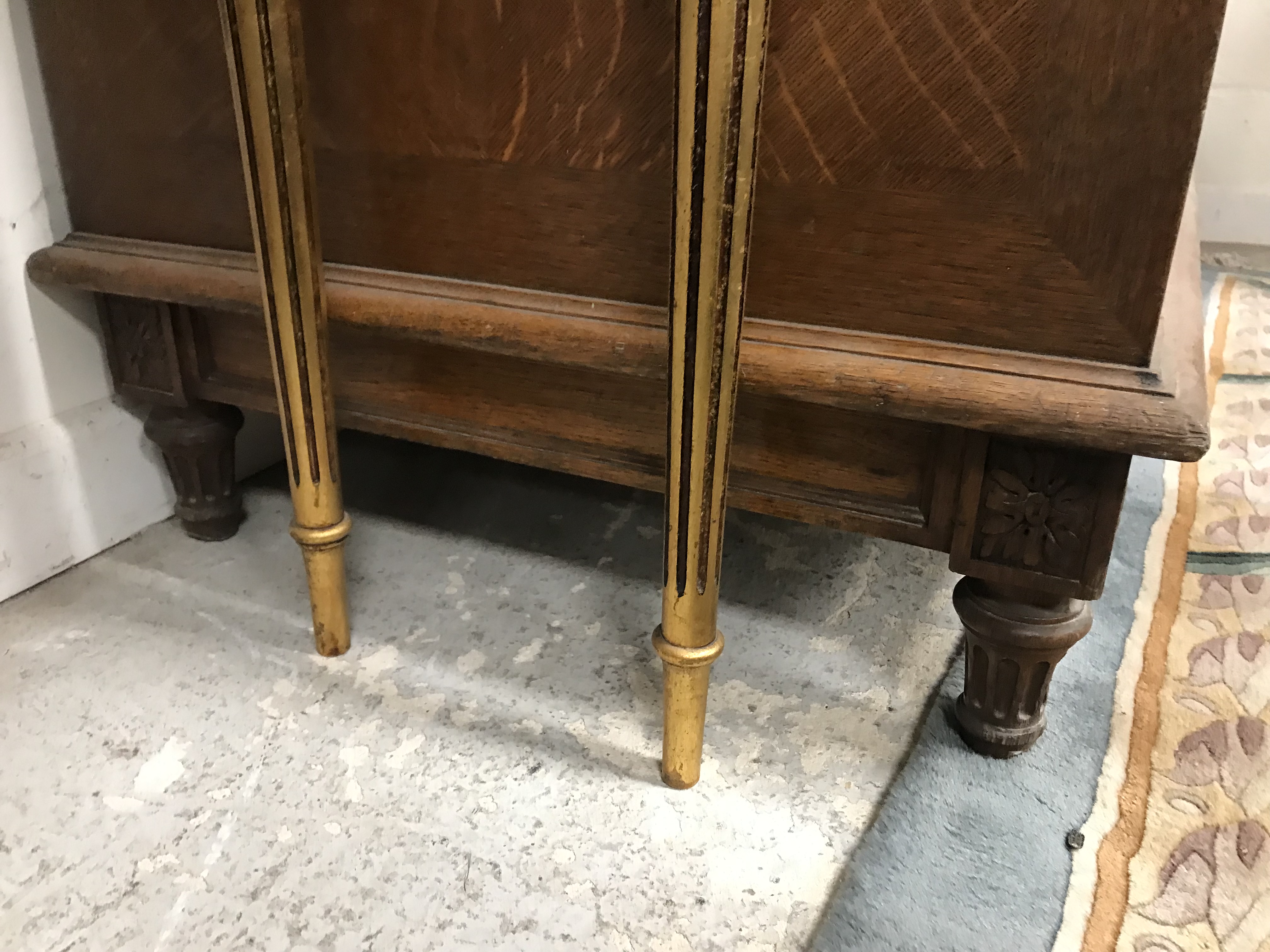 A mid 20th Century oak side cabinet formerly from a French haberdashery, - Bild 25 aus 63