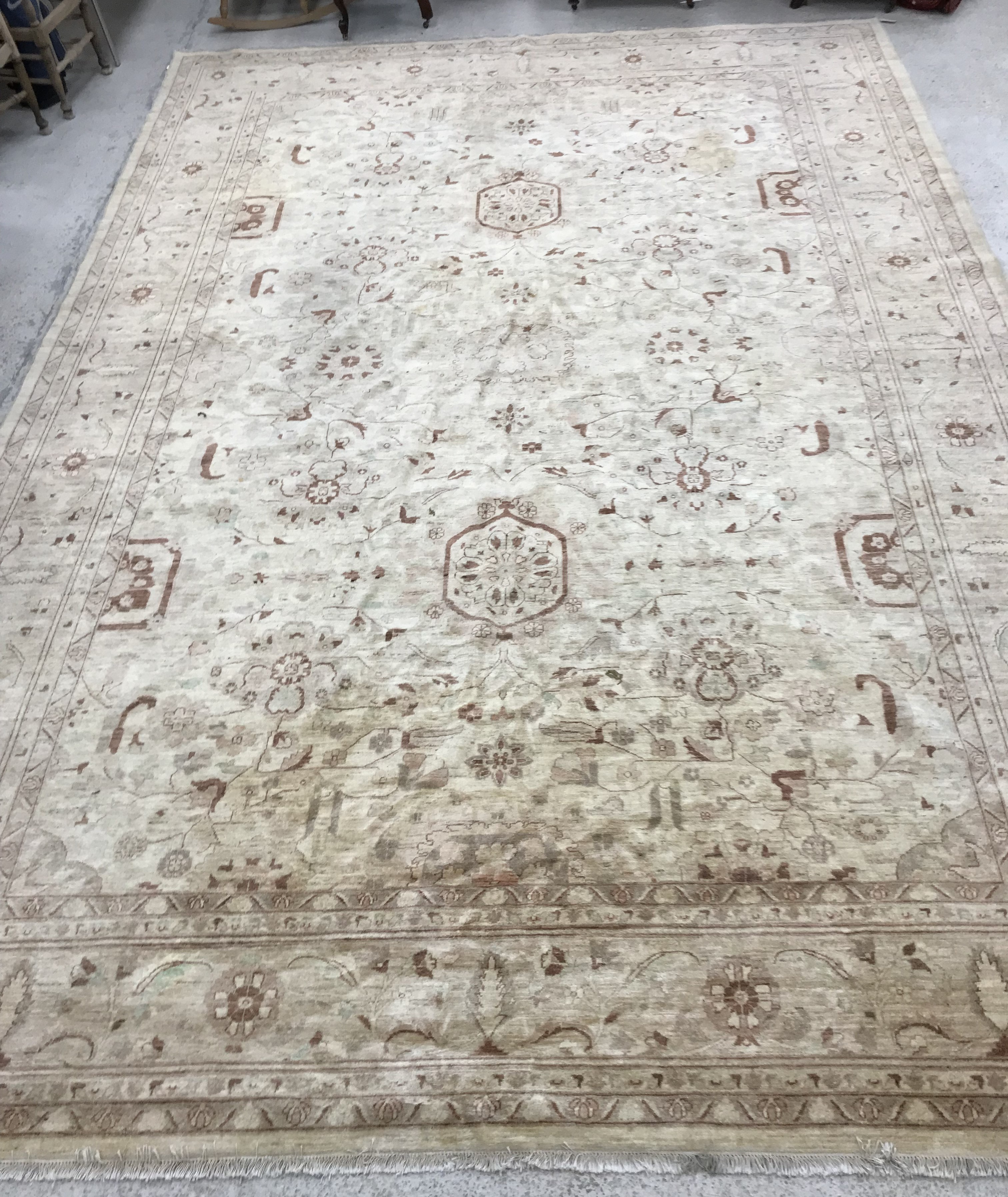 A modern Pakistani Zeigler style carpet,