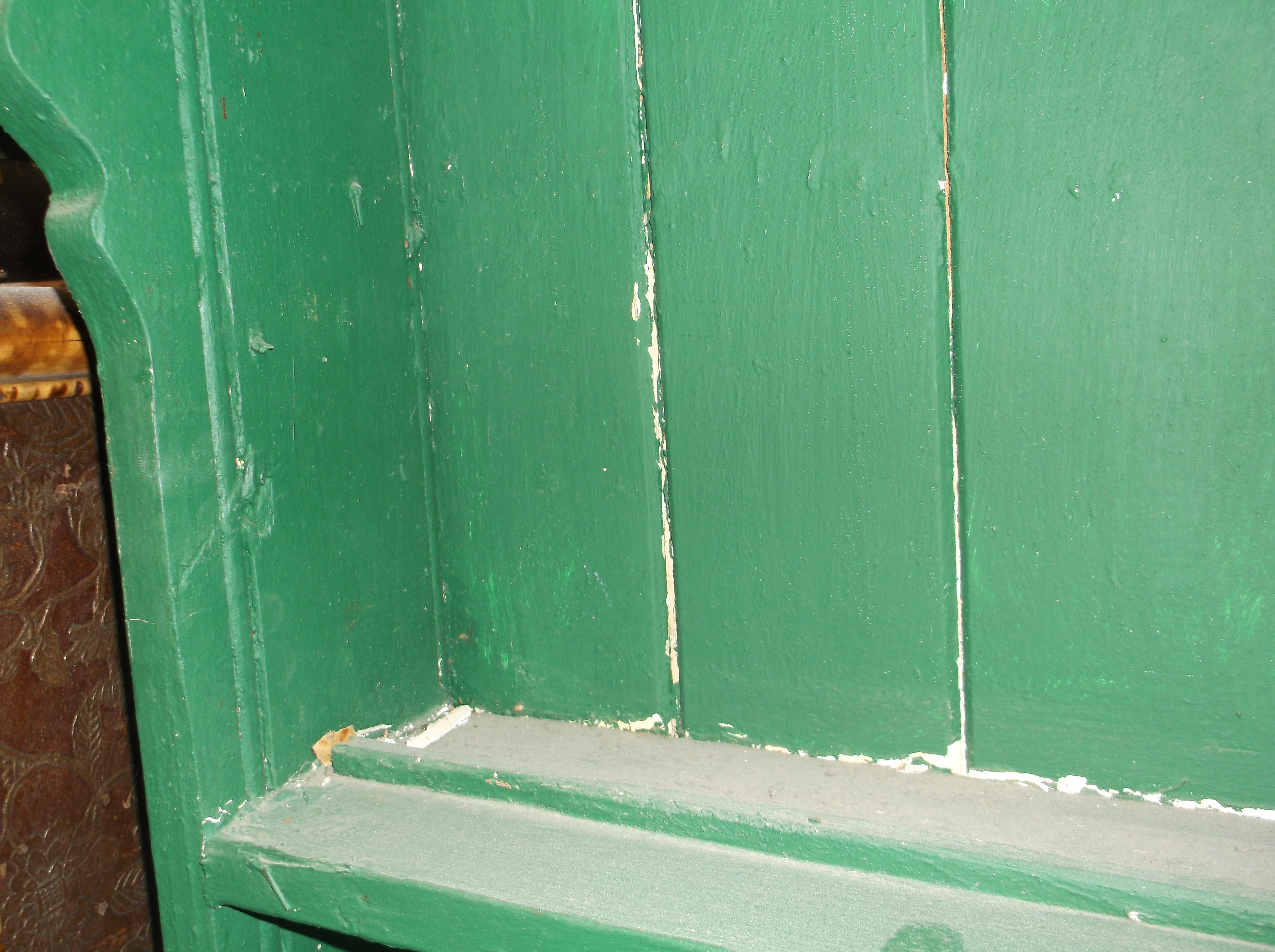 A 19th Century Irish painted pine "chicken coop" dresser, - Image 10 of 13