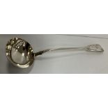 A Victorian silver "Fiddle" pattern soup ladle (by George W Adams for Chawner & Co, London 1877) 33.