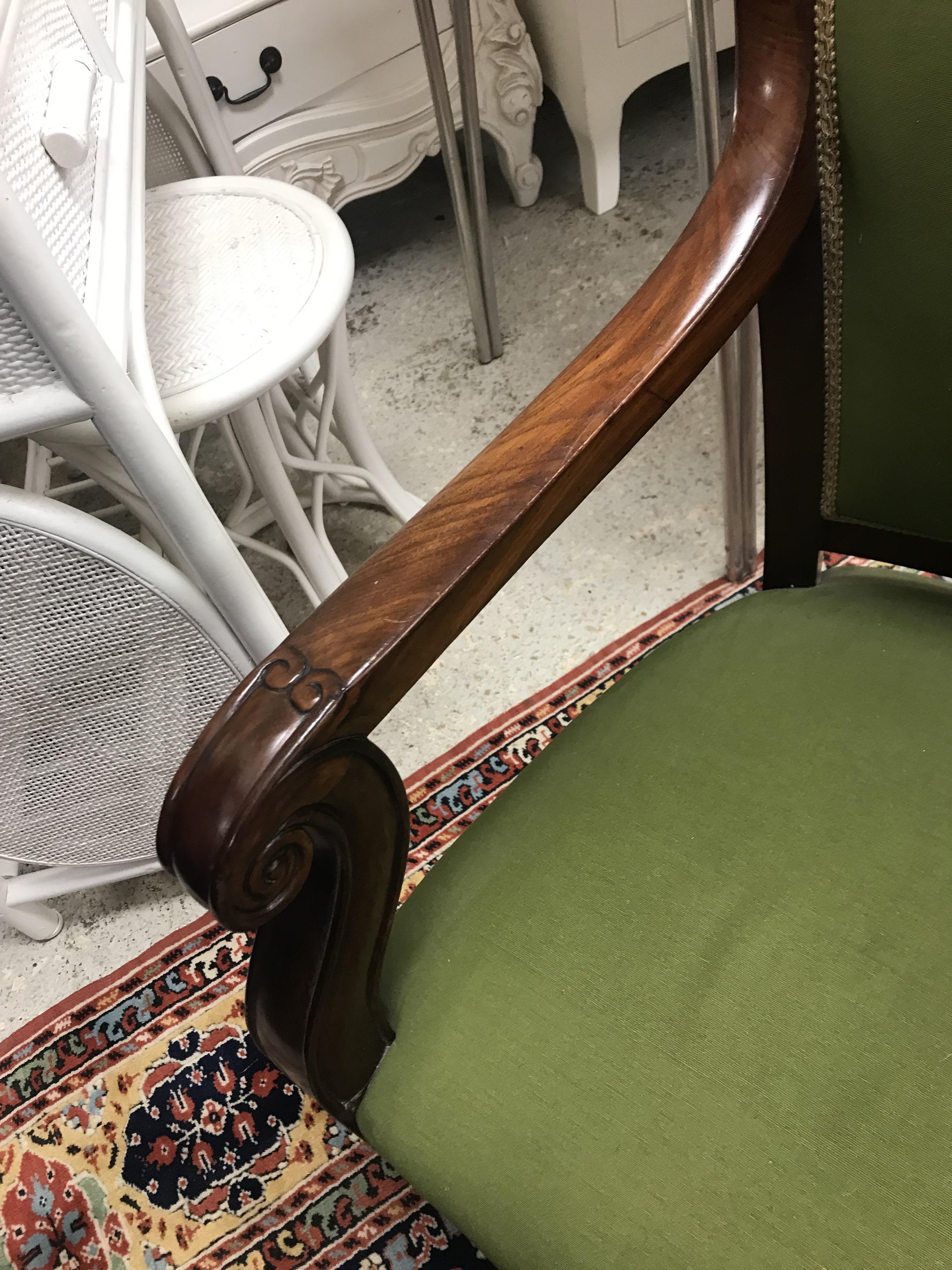 Two near-matching mahogany framed salon armchairs in the Continental Rococo taste with foliate - Image 34 of 96