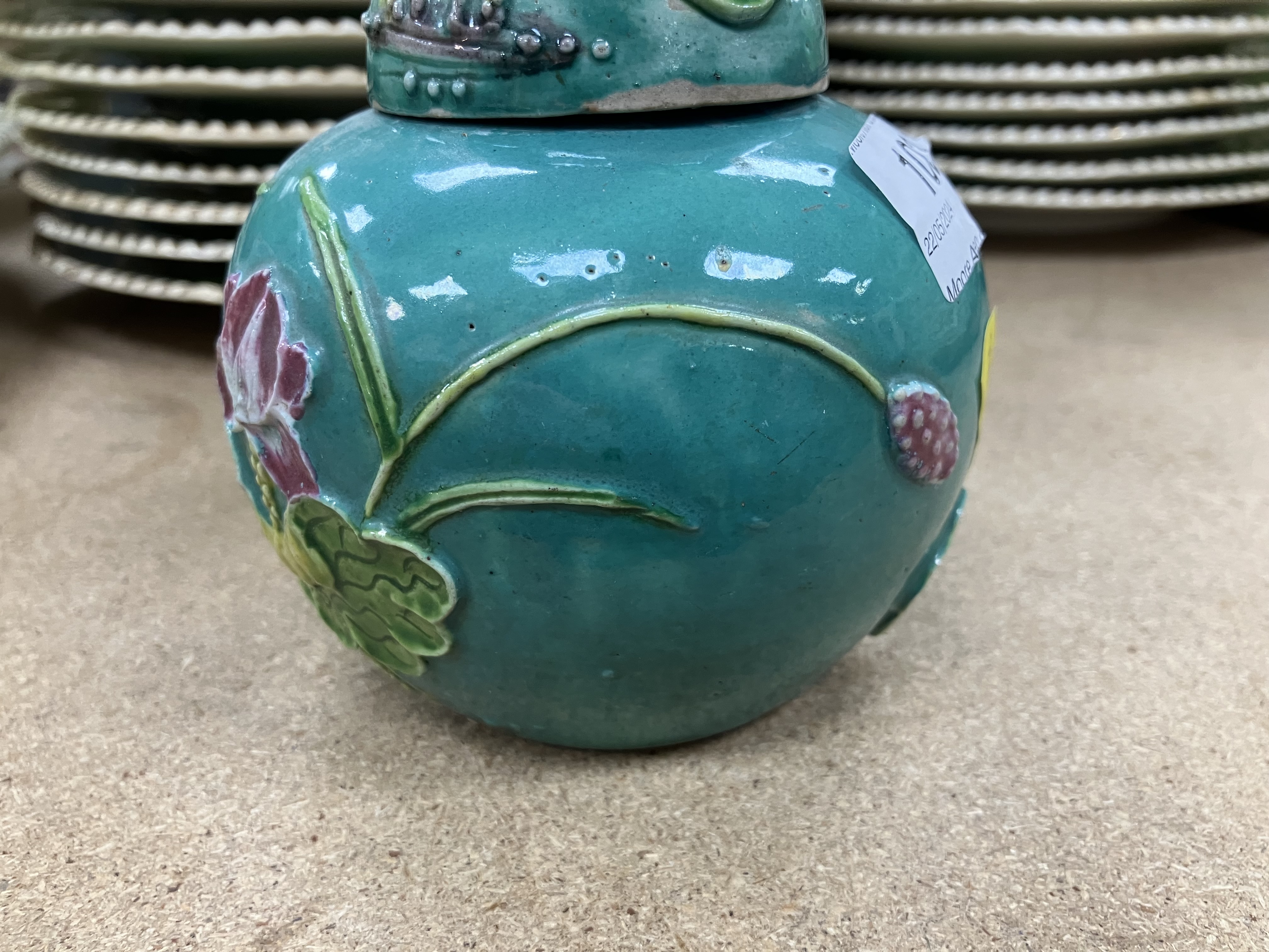 A pair of Chinese turquoise glazed gu vases of flared square form, - Image 34 of 44