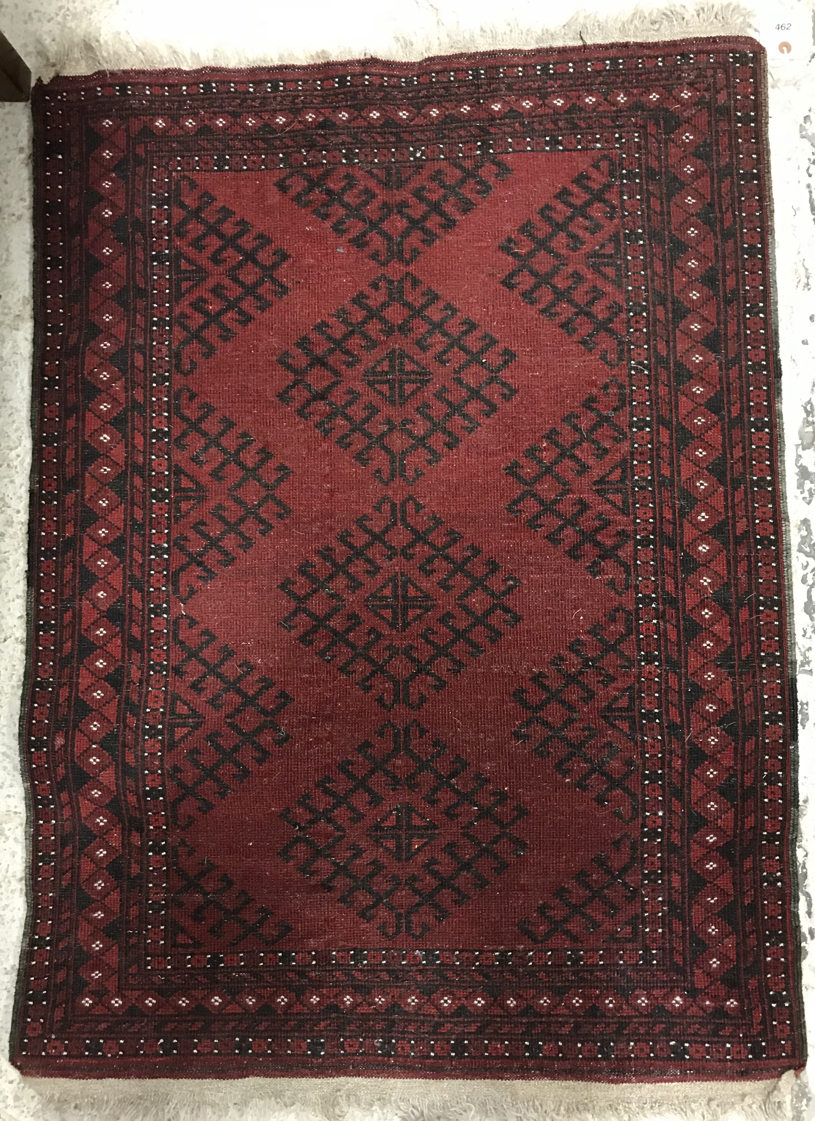 An Afghan rug, - Image 2 of 2