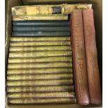 A box of assorted books to include volumes 1 to 12 "History of England" by DAVID HUME & WILLIAM