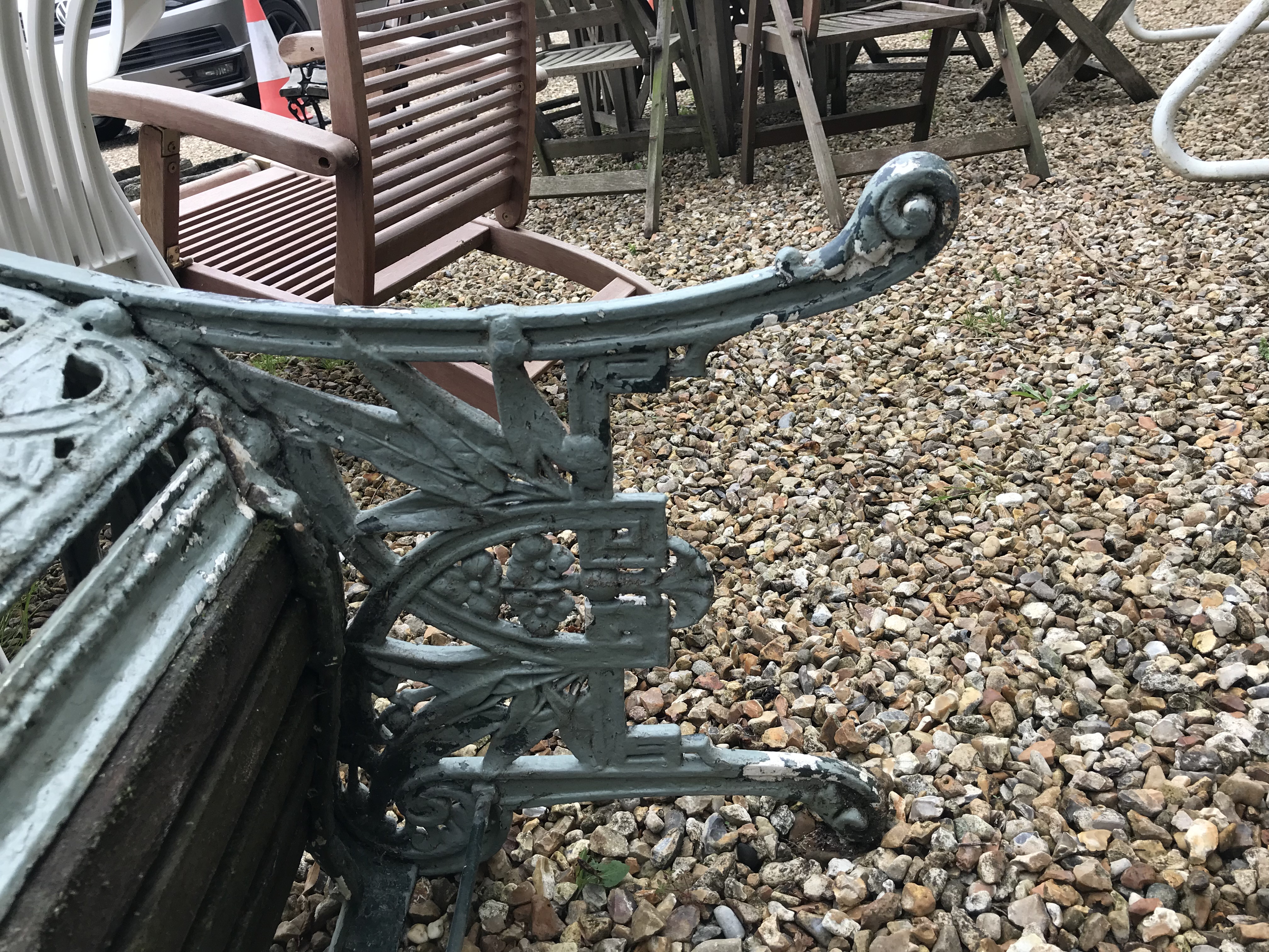 A Coalbrookdale style cast iron garden bench, - Image 5 of 39