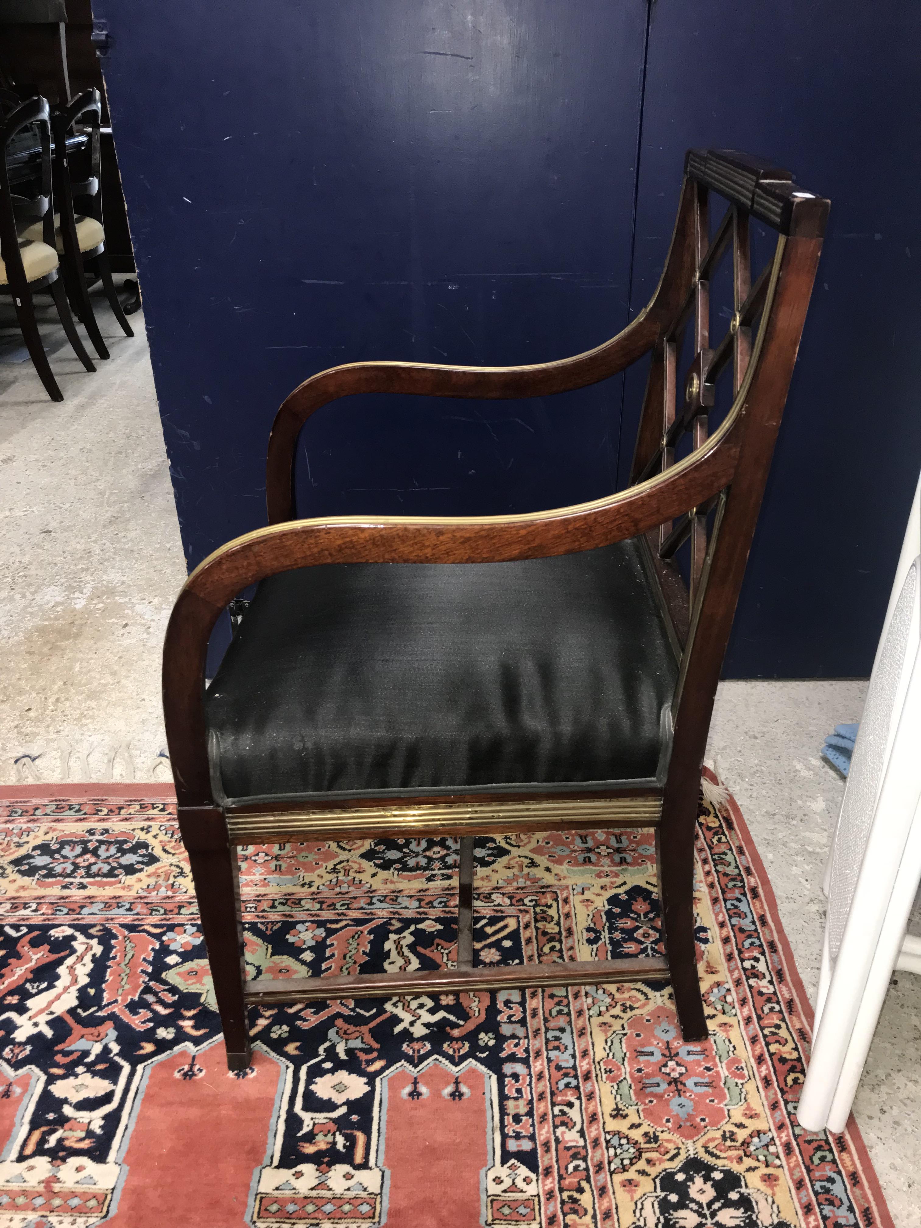 A circa 1900 mahogany and brass bound matched three-piece salon suite in the Russian neo-Classical - Image 103 of 169