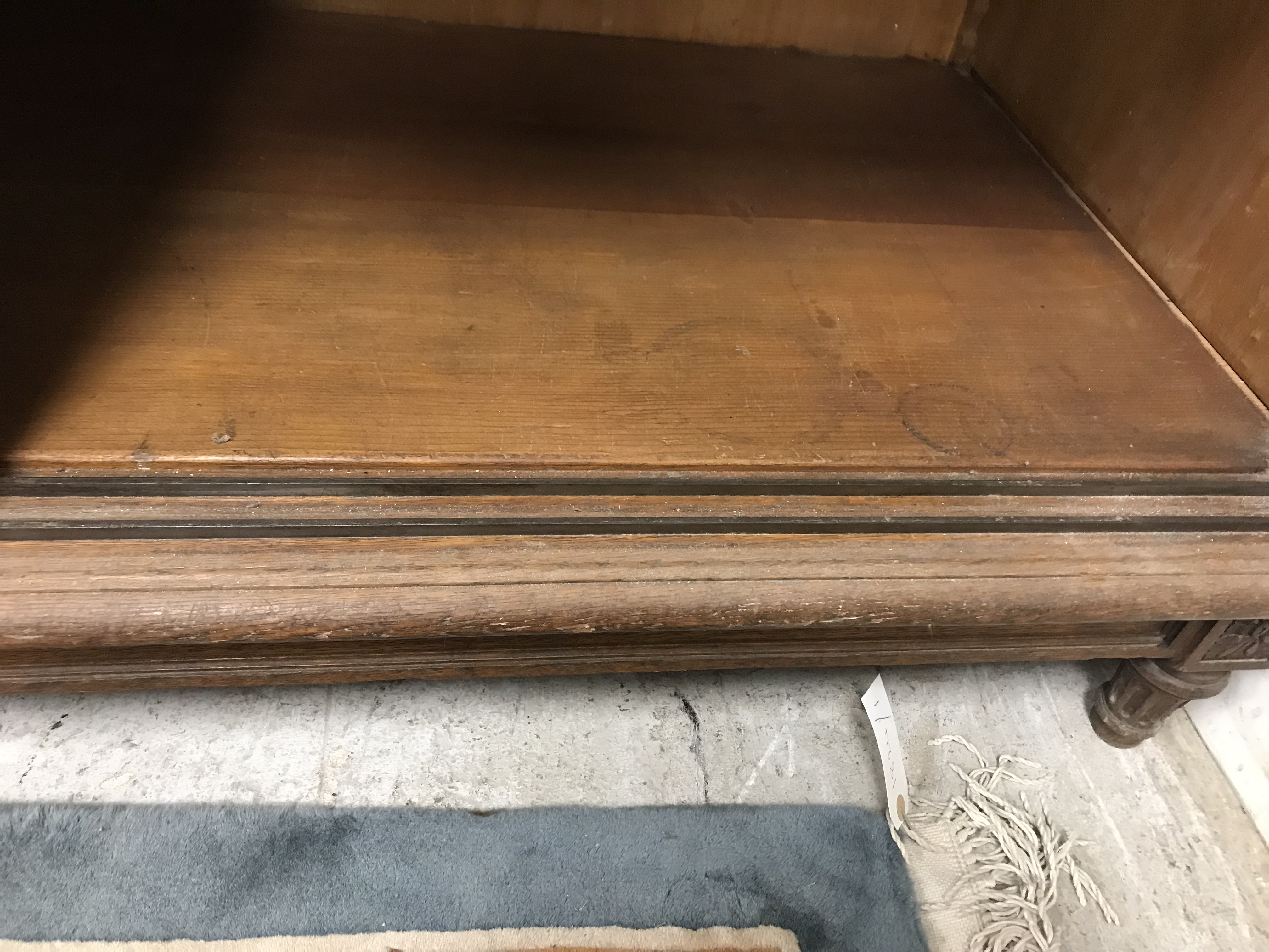 A mid 20th Century oak side cabinet formerly from a French haberdashery, - Bild 59 aus 63