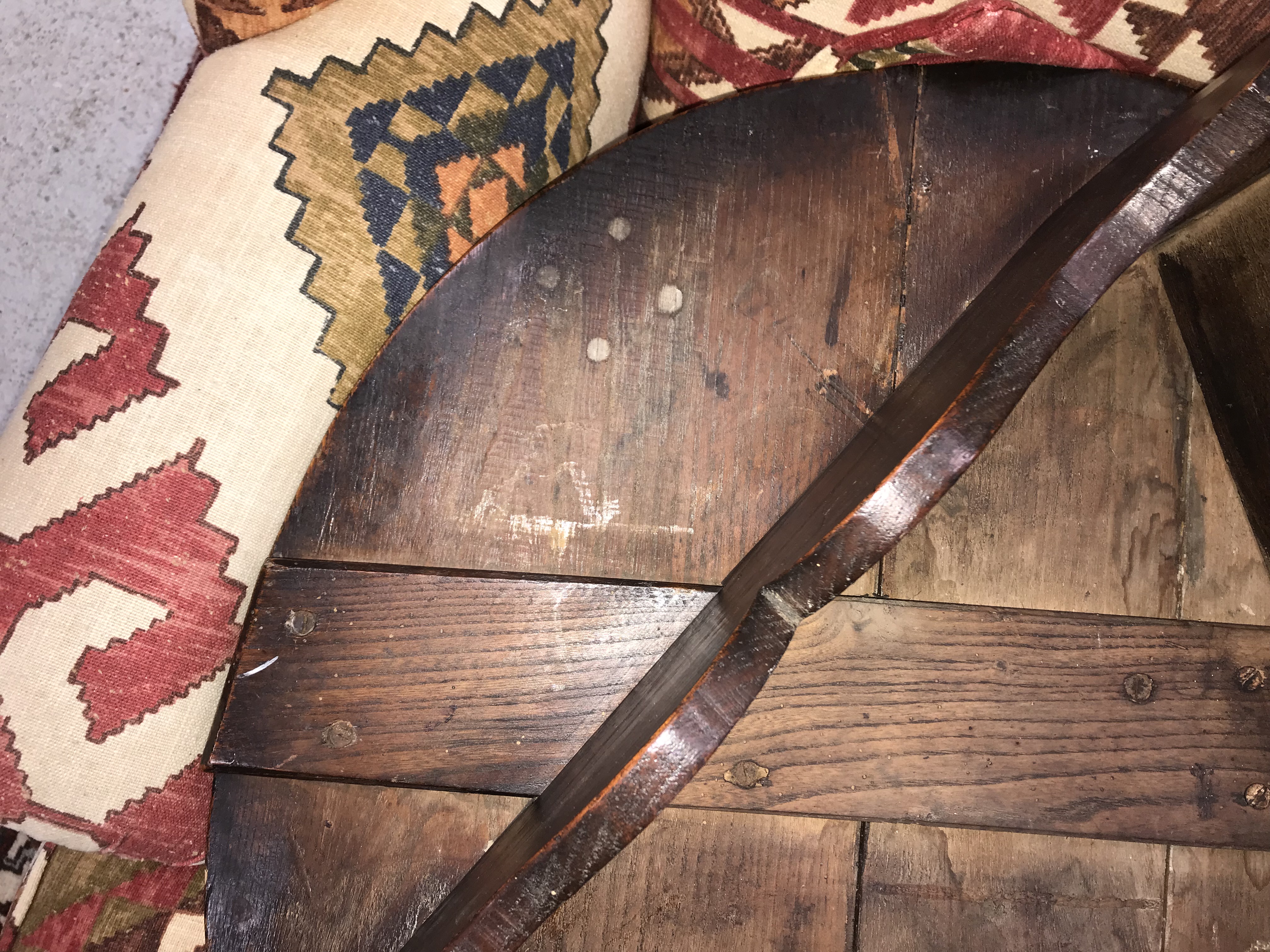 A 19th Century oak cricket table, - Image 10 of 40