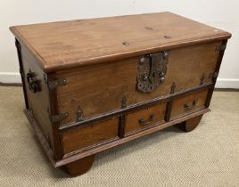 An Eastern Colonial teak marriage chest,