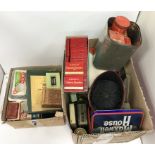 A box containing assorted sundry games and toys to include card games, solitaire,
