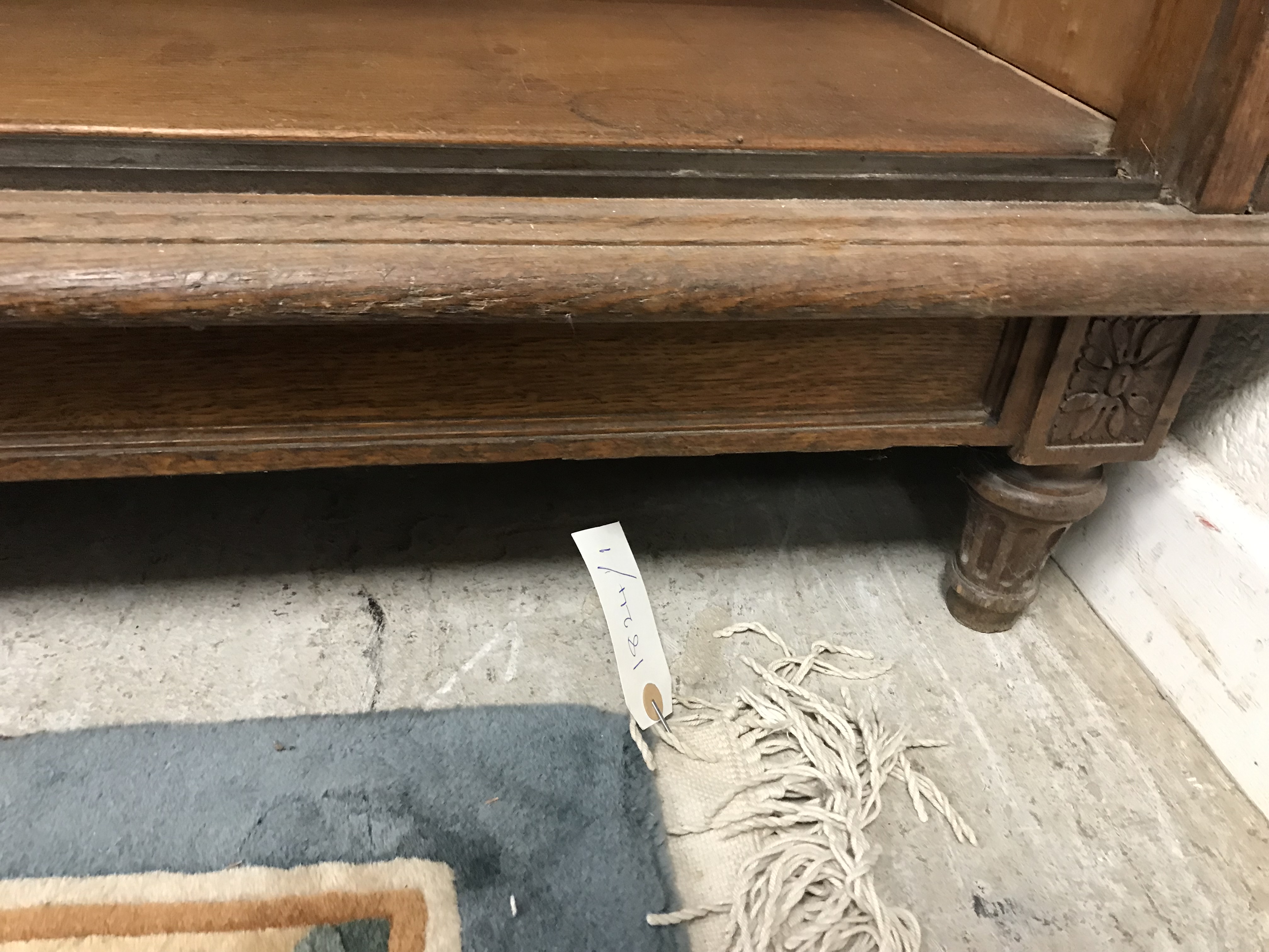 A mid 20th Century oak side cabinet formerly from a French haberdashery, - Bild 54 aus 63